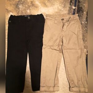 Boys Nordstrom DL DL1961 Khaki pants BNWT Carter's Black Slim pants Size 2T